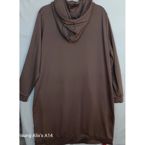 GRACE KARIN Women's Long Hoodie Casual Pockets Zip up Tunic Sweatshirt 2XL - Picture 9 of 12